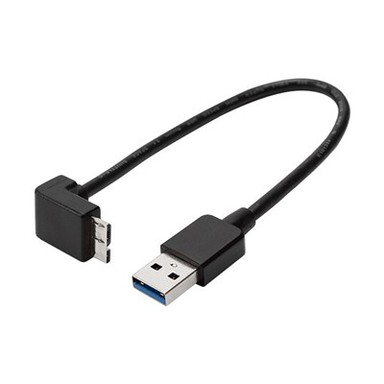 Úhlový kabel USB 3.{1}} Kabel typu A samec do Micro B