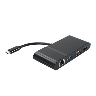 Převodní kabel USB C na HDMI VGA USB A a víceportový adaptér RJ45